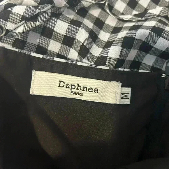 🖤🤍”Daphnea Paris” Black/White Checkered Midi Sundress w/ Pockets Size M🖤🤍 - Picture 9 of 13